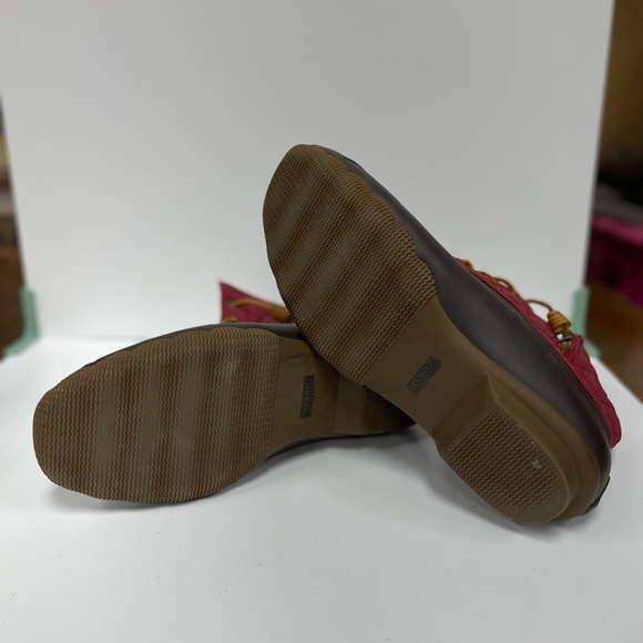 Sperry Women's Quilted Duck Boots - Burgundy and Dark Brown - Picture 2 of 2